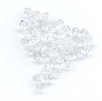 Facettenperlen firepolish, crystal